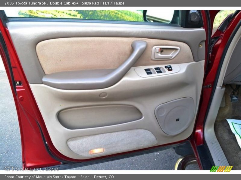 Salsa Red Pearl / Taupe 2005 Toyota Tundra SR5 Double Cab 4x4