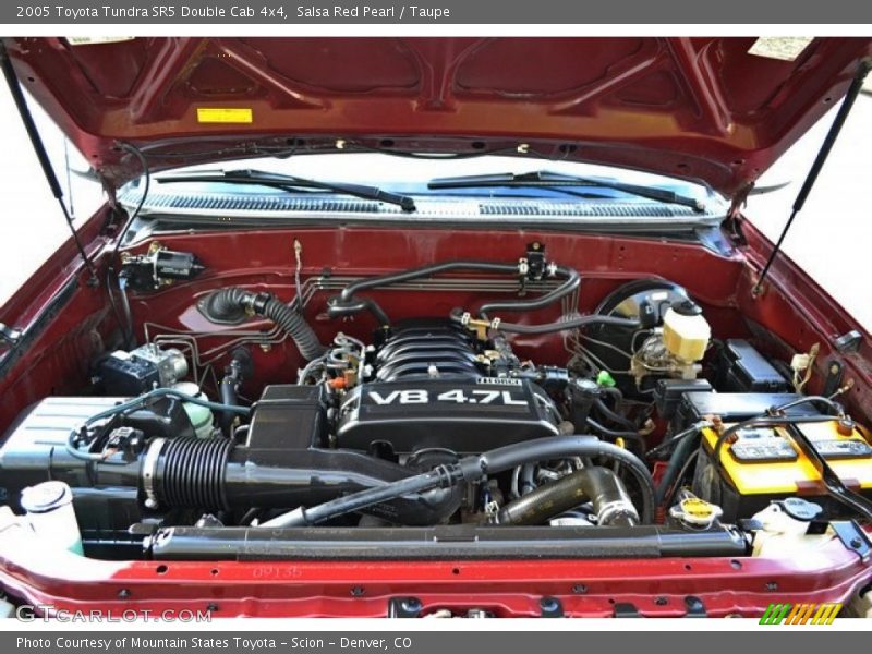 Salsa Red Pearl / Taupe 2005 Toyota Tundra SR5 Double Cab 4x4