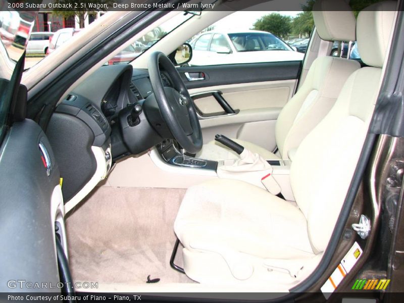 Deep Bronze Metallic / Warm Ivory 2008 Subaru Outback 2.5i Wagon