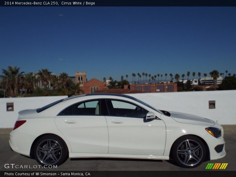 Cirrus White / Beige 2014 Mercedes-Benz CLA 250