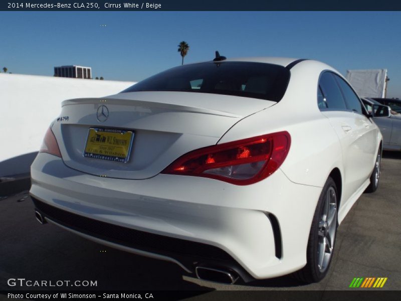 Cirrus White / Beige 2014 Mercedes-Benz CLA 250