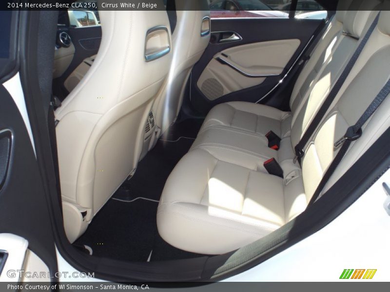 Cirrus White / Beige 2014 Mercedes-Benz CLA 250