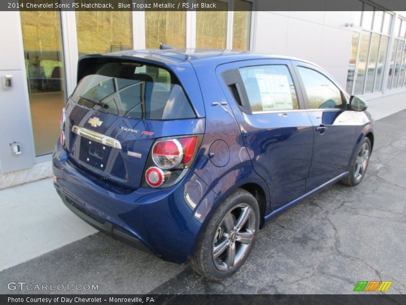 Blue Topaz Metallic / RS Jet Black 2014 Chevrolet Sonic RS Hatchback