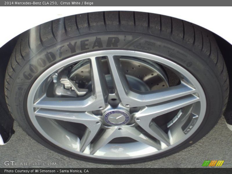 Cirrus White / Beige 2014 Mercedes-Benz CLA 250