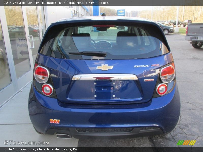 Blue Topaz Metallic / RS Jet Black 2014 Chevrolet Sonic RS Hatchback