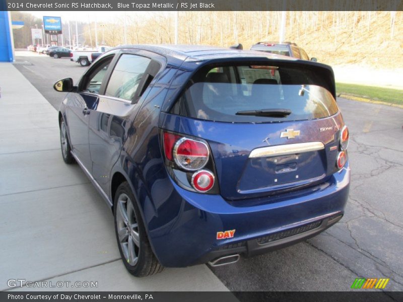 Blue Topaz Metallic / RS Jet Black 2014 Chevrolet Sonic RS Hatchback