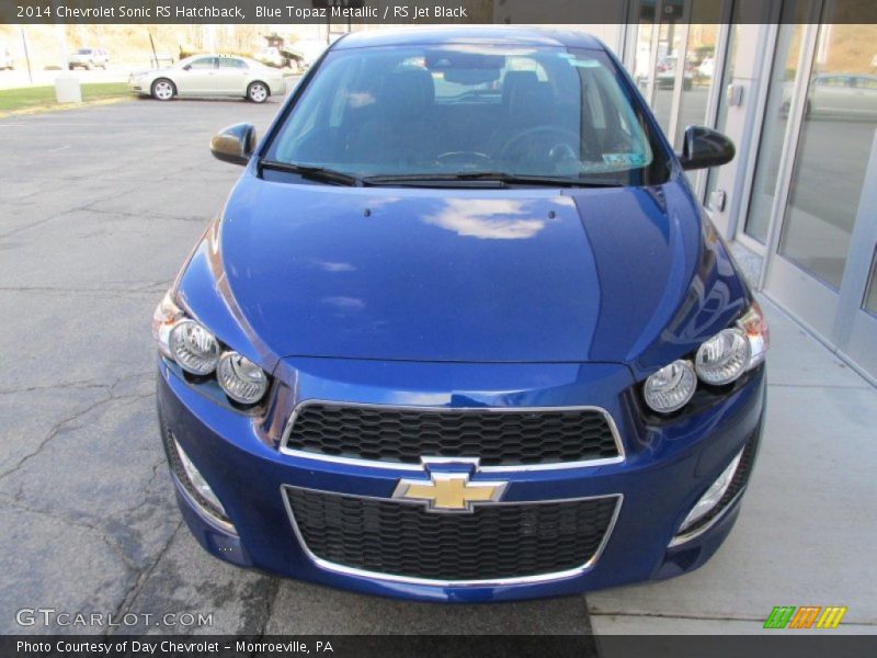 Blue Topaz Metallic / RS Jet Black 2014 Chevrolet Sonic RS Hatchback