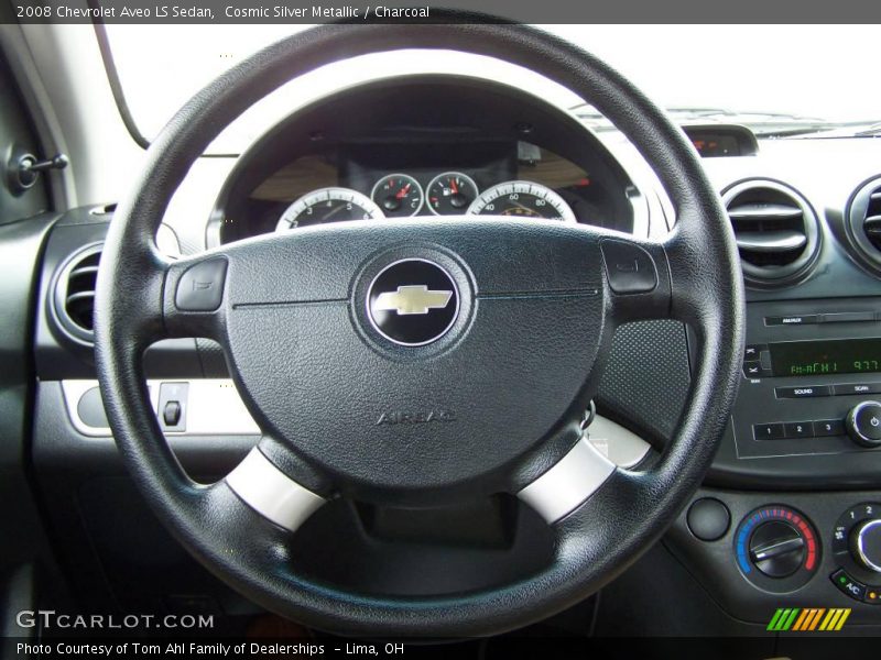 Cosmic Silver Metallic / Charcoal 2008 Chevrolet Aveo LS Sedan