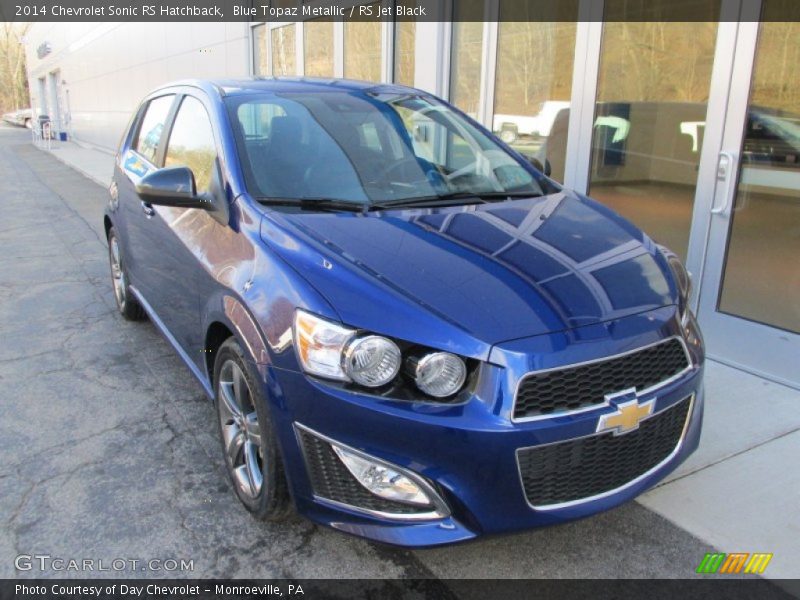 Blue Topaz Metallic / RS Jet Black 2014 Chevrolet Sonic RS Hatchback