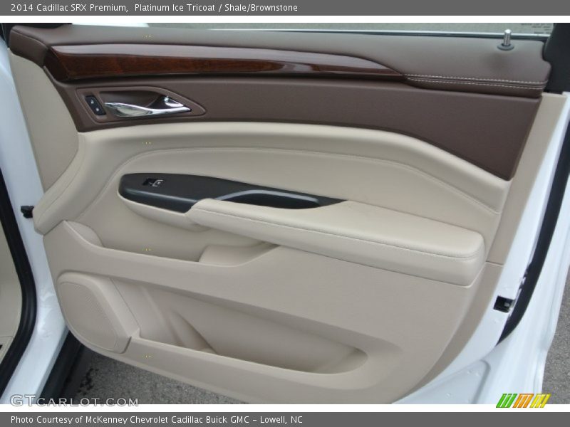 Platinum Ice Tricoat / Shale/Brownstone 2014 Cadillac SRX Premium