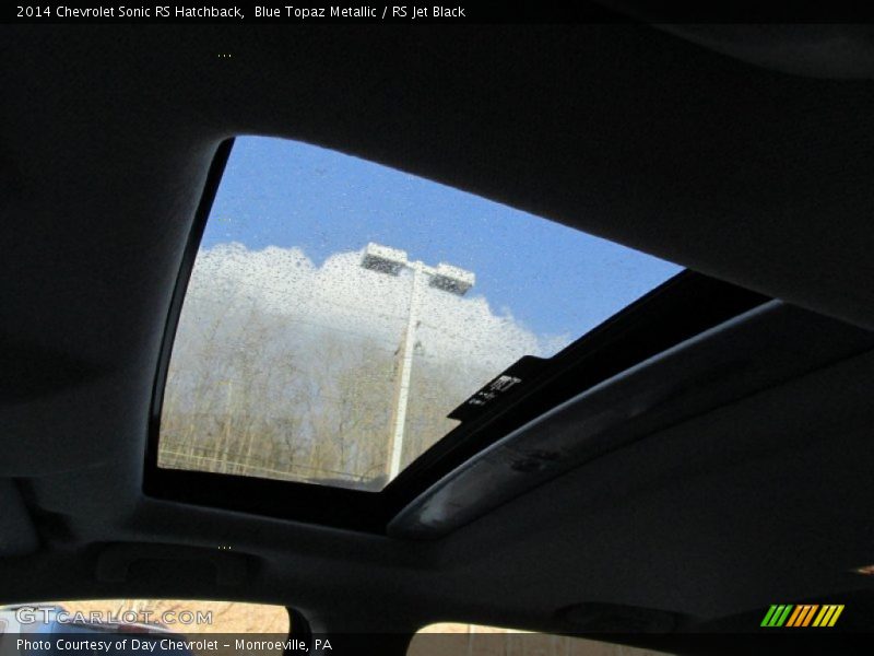 Blue Topaz Metallic / RS Jet Black 2014 Chevrolet Sonic RS Hatchback