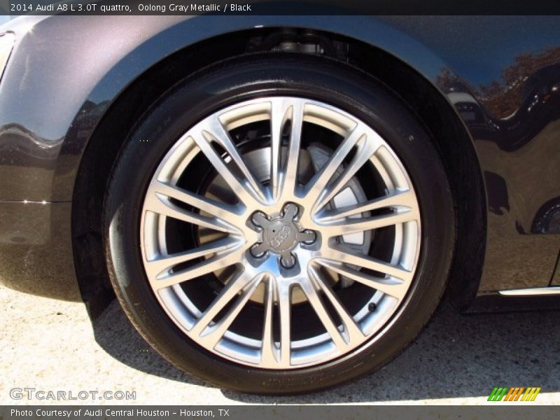 Oolong Gray Metallic / Black 2014 Audi A8 L 3.0T quattro