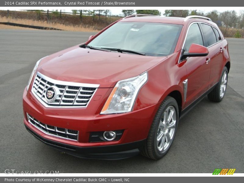 Crystal Red Tintcoat / Shale/Brownstone 2014 Cadillac SRX Performance