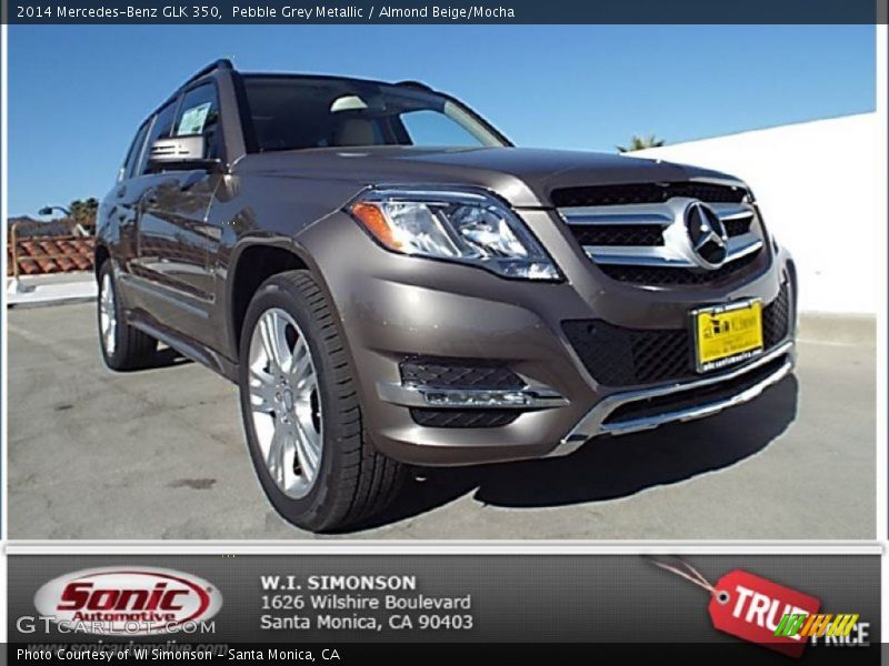 Pebble Grey Metallic / Almond Beige/Mocha 2014 Mercedes-Benz GLK 350