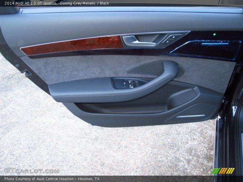Oolong Gray Metallic / Black 2014 Audi A8 L 3.0T quattro