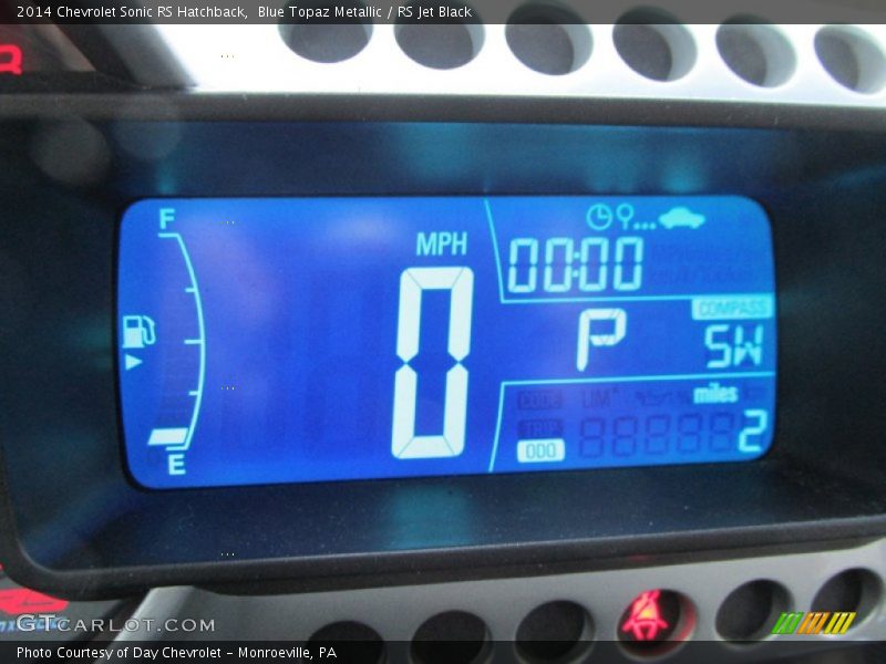 Blue Topaz Metallic / RS Jet Black 2014 Chevrolet Sonic RS Hatchback