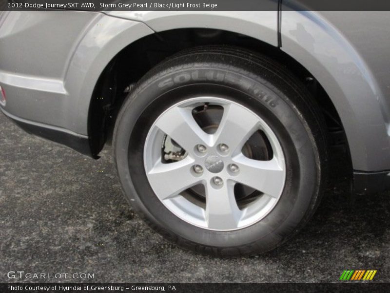 Storm Grey Pearl / Black/Light Frost Beige 2012 Dodge Journey SXT AWD