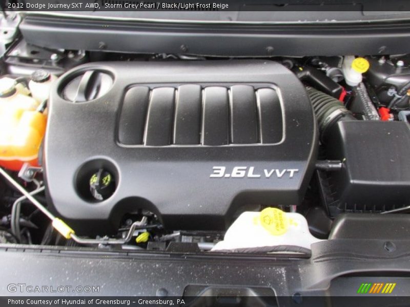 Storm Grey Pearl / Black/Light Frost Beige 2012 Dodge Journey SXT AWD