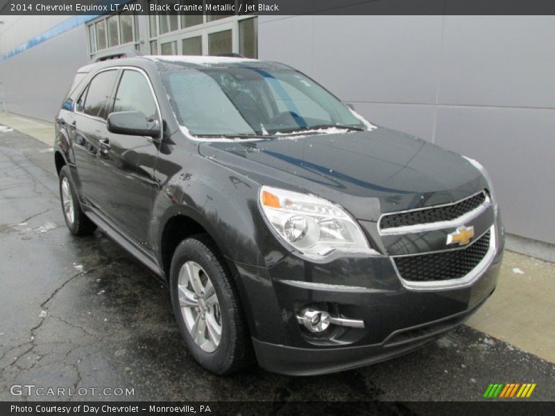 Black Granite Metallic / Jet Black 2014 Chevrolet Equinox LT AWD