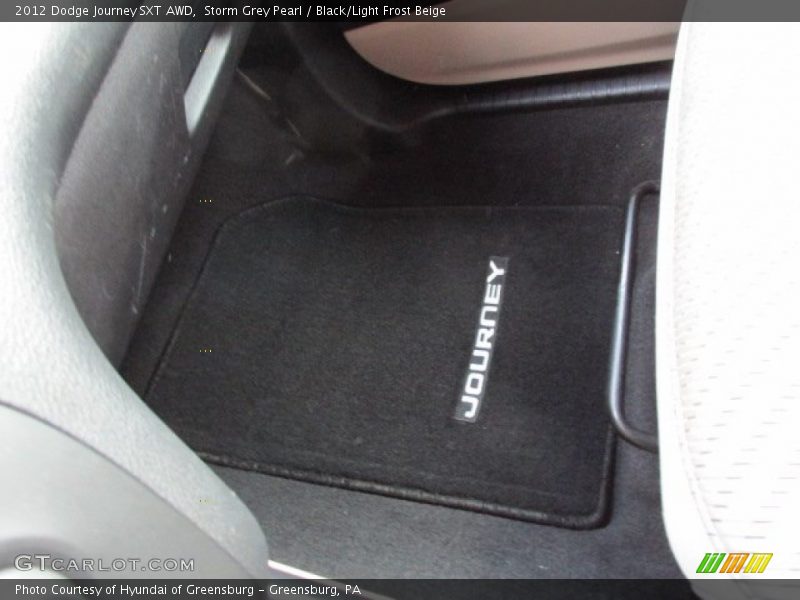 Storm Grey Pearl / Black/Light Frost Beige 2012 Dodge Journey SXT AWD