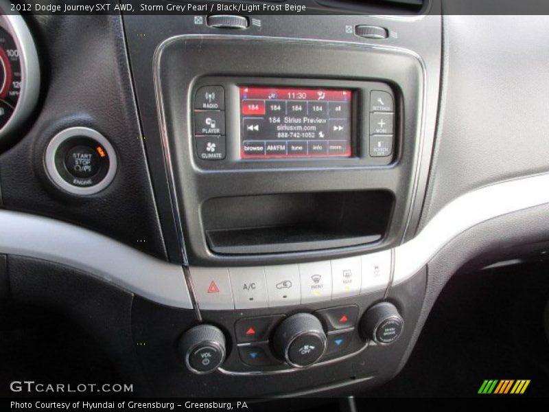 Storm Grey Pearl / Black/Light Frost Beige 2012 Dodge Journey SXT AWD