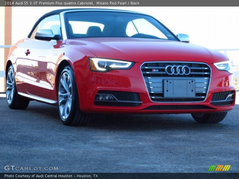 Misano Red Pearl / Black 2014 Audi S5 3.0T Premium Plus quattro Cabriolet