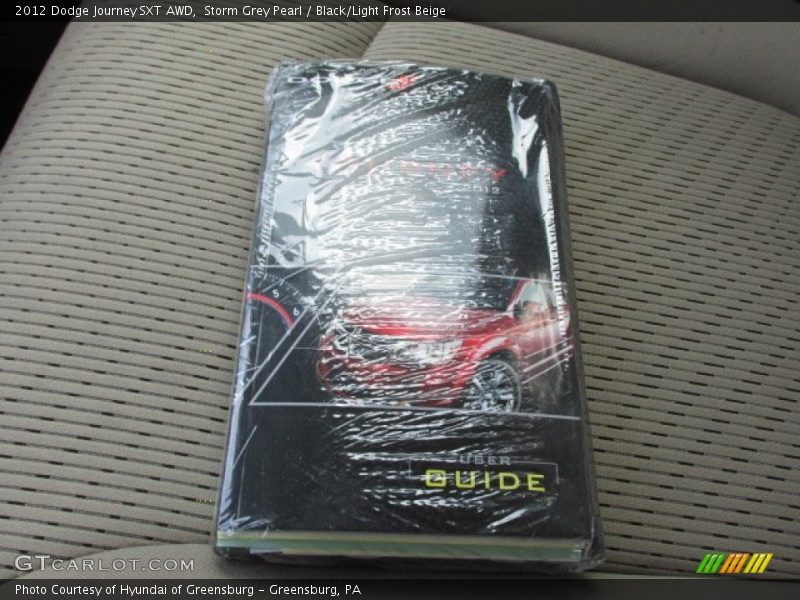 Storm Grey Pearl / Black/Light Frost Beige 2012 Dodge Journey SXT AWD