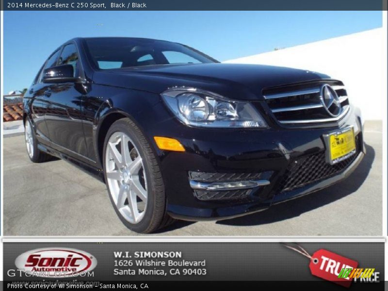 Black / Black 2014 Mercedes-Benz C 250 Sport