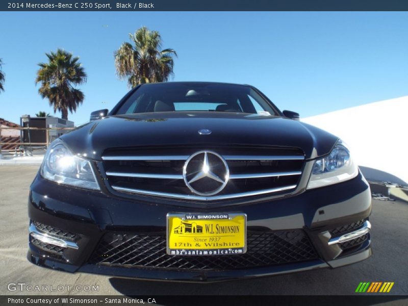 Black / Black 2014 Mercedes-Benz C 250 Sport