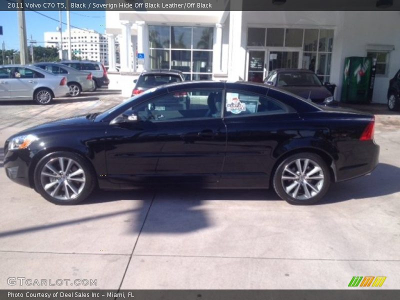 Black / Soverign Hide Off Black Leather/Off Black 2011 Volvo C70 T5