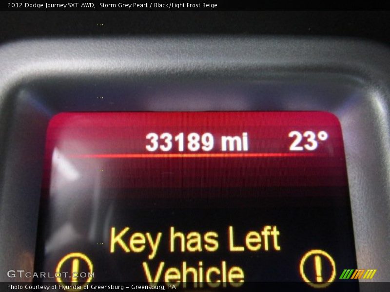Storm Grey Pearl / Black/Light Frost Beige 2012 Dodge Journey SXT AWD