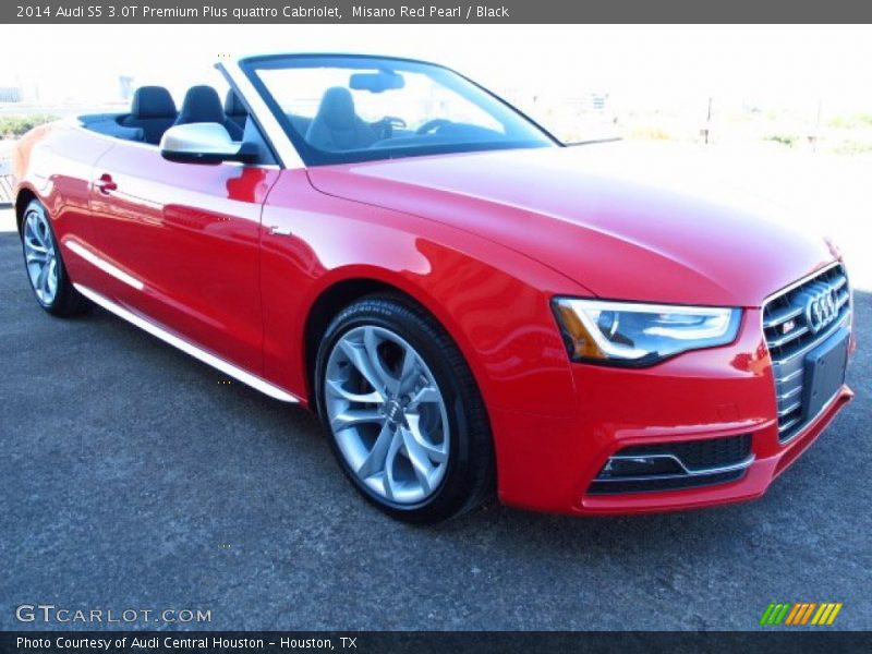 Misano Red Pearl / Black 2014 Audi S5 3.0T Premium Plus quattro Cabriolet