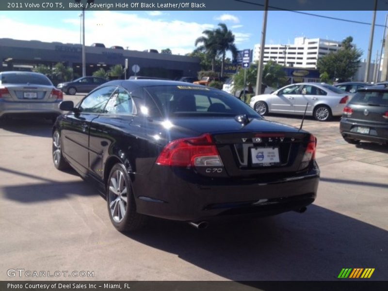 Black / Soverign Hide Off Black Leather/Off Black 2011 Volvo C70 T5