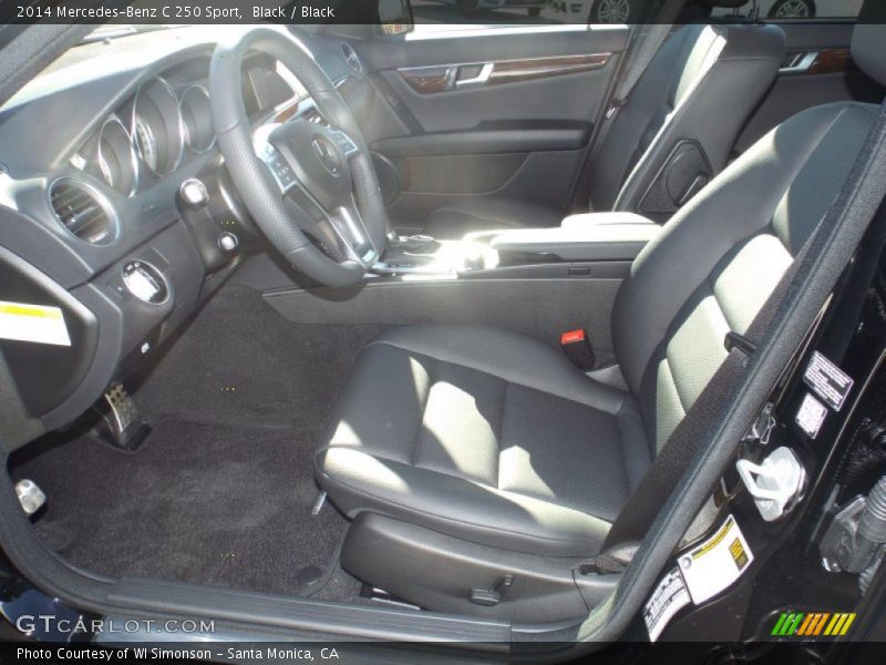 Black / Black 2014 Mercedes-Benz C 250 Sport