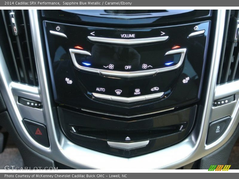 Sapphire Blue Metallic / Caramel/Ebony 2014 Cadillac SRX Performance