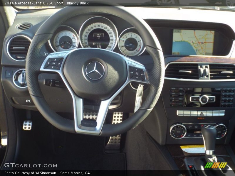 Black / Black 2014 Mercedes-Benz C 250 Sport