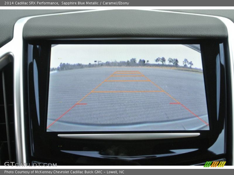 Sapphire Blue Metallic / Caramel/Ebony 2014 Cadillac SRX Performance