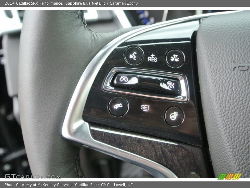 Sapphire Blue Metallic / Caramel/Ebony 2014 Cadillac SRX Performance