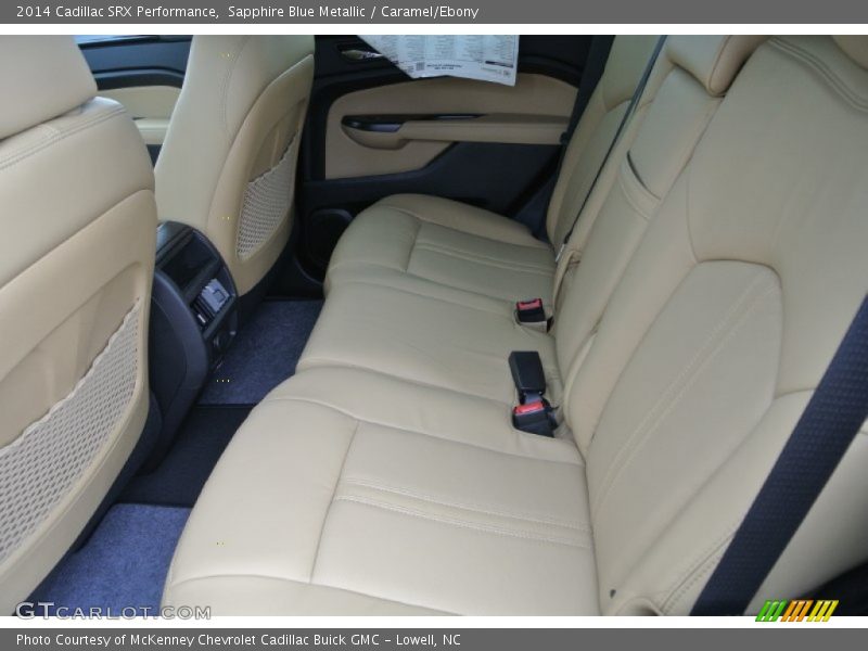 Sapphire Blue Metallic / Caramel/Ebony 2014 Cadillac SRX Performance