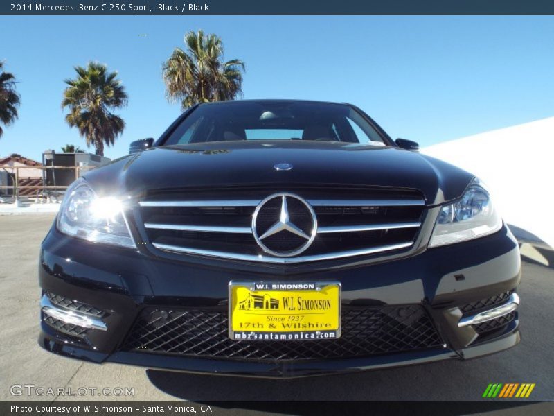 Black / Black 2014 Mercedes-Benz C 250 Sport