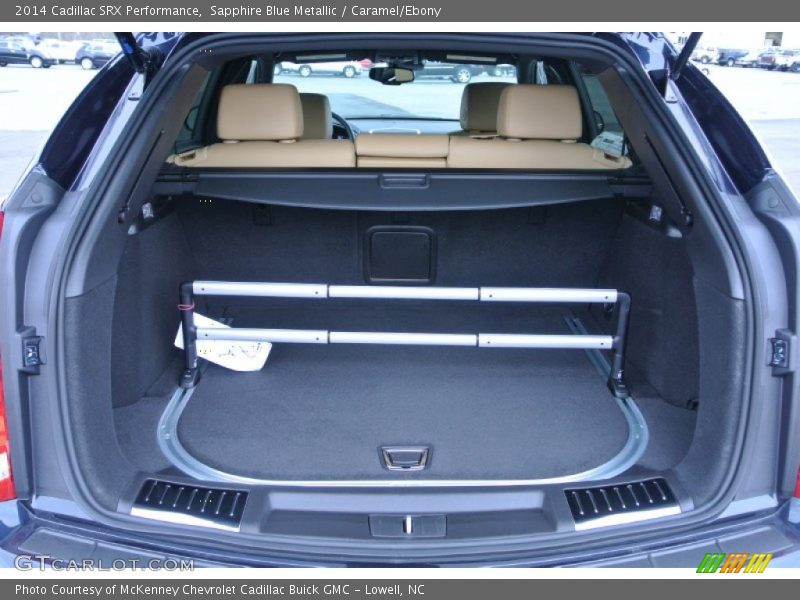 Sapphire Blue Metallic / Caramel/Ebony 2014 Cadillac SRX Performance