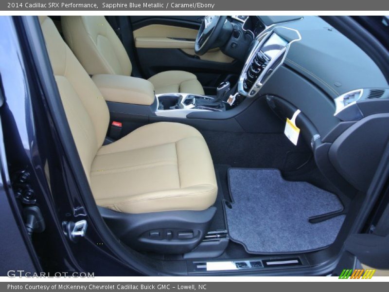 Sapphire Blue Metallic / Caramel/Ebony 2014 Cadillac SRX Performance