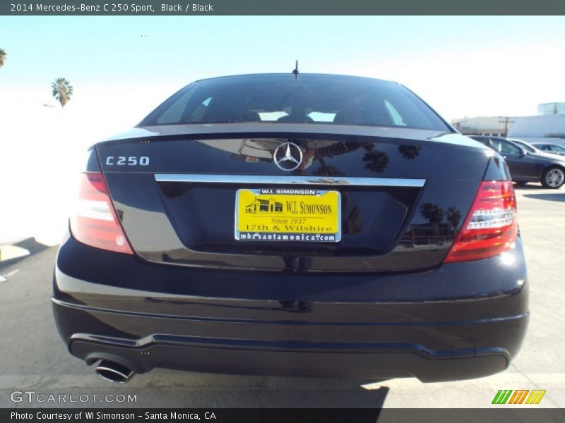 Black / Black 2014 Mercedes-Benz C 250 Sport