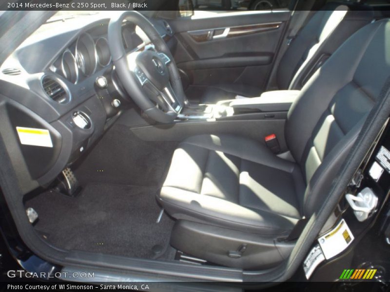Black / Black 2014 Mercedes-Benz C 250 Sport
