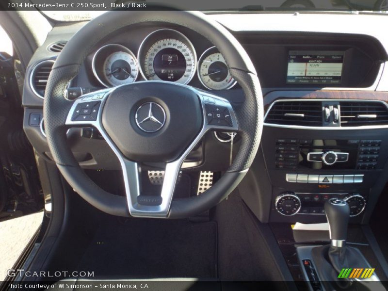 Black / Black 2014 Mercedes-Benz C 250 Sport