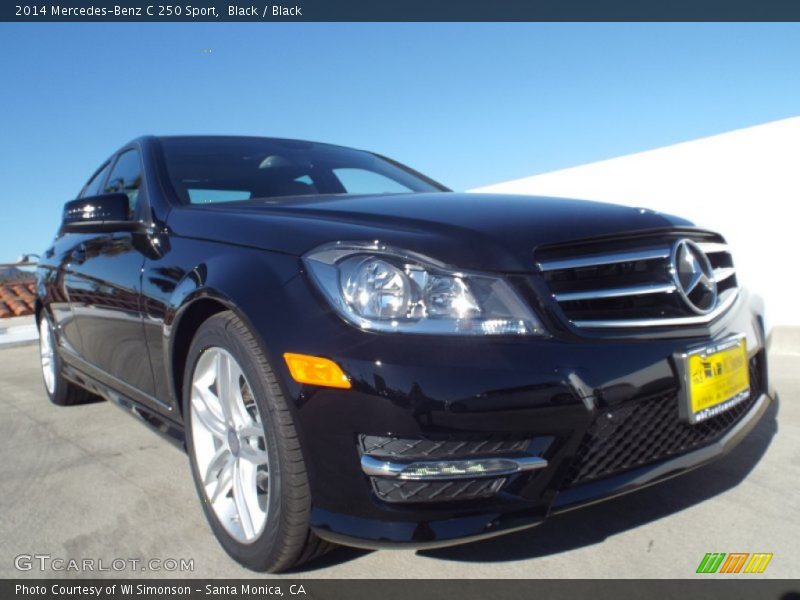 Black / Black 2014 Mercedes-Benz C 250 Sport