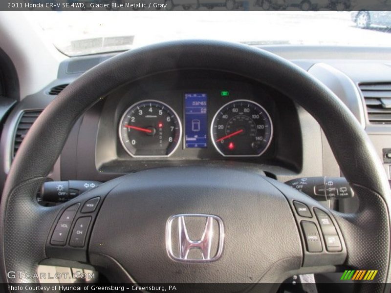 Glacier Blue Metallic / Gray 2011 Honda CR-V SE 4WD
