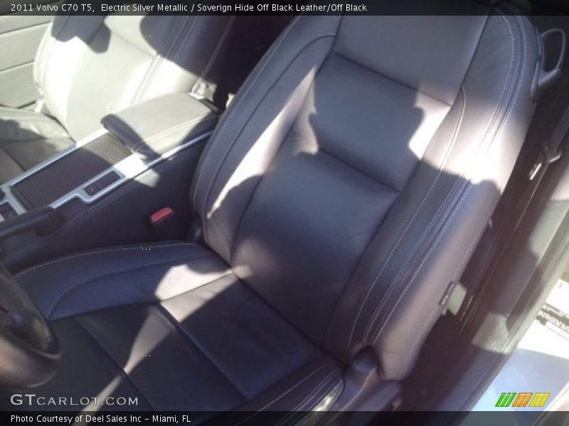 Electric Silver Metallic / Soverign Hide Off Black Leather/Off Black 2011 Volvo C70 T5