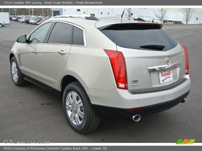 Silver Coast Metallic / Shale/Brownstone 2014 Cadillac SRX Luxury