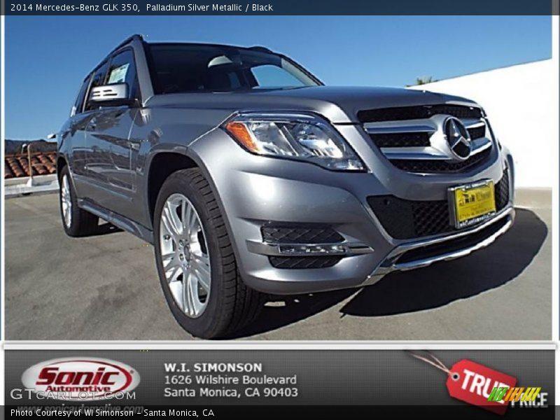Palladium Silver Metallic / Black 2014 Mercedes-Benz GLK 350